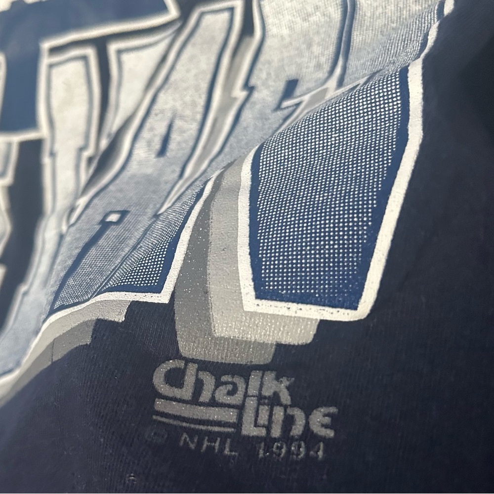 Vintage Toronto Maple Leafs Graphic T-Shirt Medium Single Stitch NHL Chalkline - Picture 3 of 6